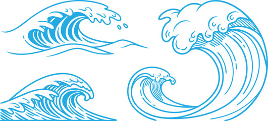 vector illustration of an abstract sea background