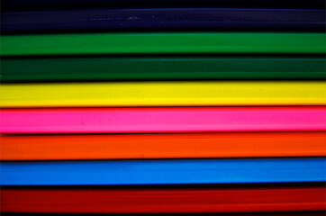 Abstract background of colored pencils.