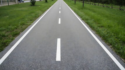 road in the middle of the road