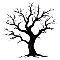 Aged Tree Branch Silhouette