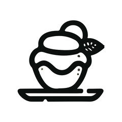honey or jam icon, illustration on white background