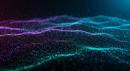 Abstract digital background of flowing blue and purple light lines suggesting speed or technology