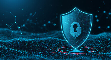 Abstract digital background of flowing blue and purple light lines suggesting speed or technology