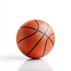 Fototapeta premium Basketball ball on a white isolated background