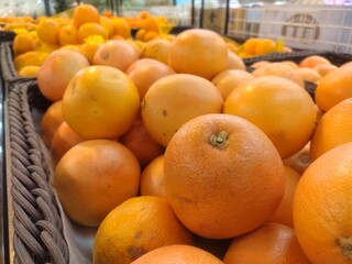 Photo of fresh orange grapefruit