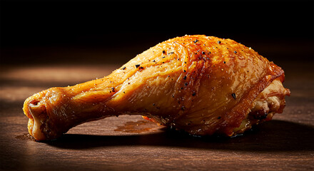 Grilled Chicken Drumsticks with Golden Skin and Grill Marks – Juicy BBQ Dish