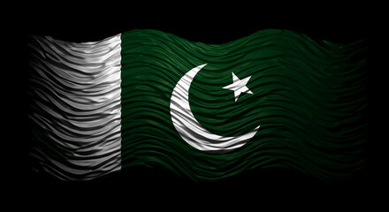 Pakistani Flag background 