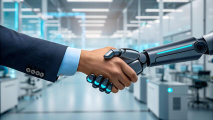 business handshake in the office