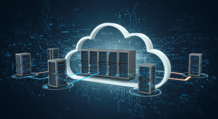 Abstract digital background of flowing blue and purple light lines suggesting speed or technology