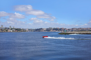 View of the city of Porto from the pier in Porto
