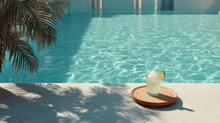 Obraz premium cocktail in the pool