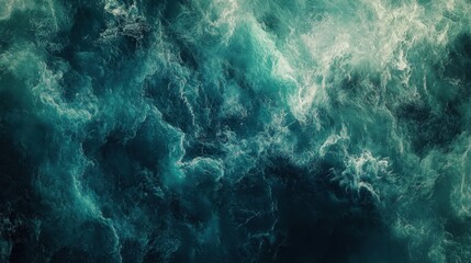 Deep Ocean Waves Abstract.
