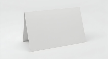 Blank A7 folded card mock up template for design presentation greeting card invitation announcement stationery paper mockup