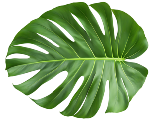  Green palm leaf