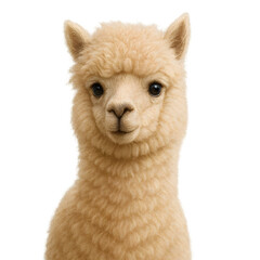 Realistic photo of a cute animal adorable alpaca in focus captivating visual concept