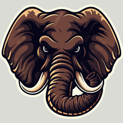 Naklejka premium Aggressive Wildlife Mascot Logos & Illustrations