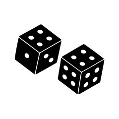 Dice Pair Vector Flat and Clean Isolated