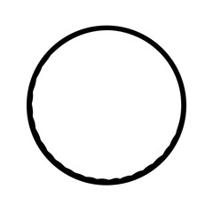 Hula Hoop Silhouette Vector Flat and Clean