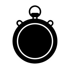 Stopwatch Digital Silhouette Vector Flat and Clean