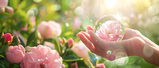 pink tulips in the garden