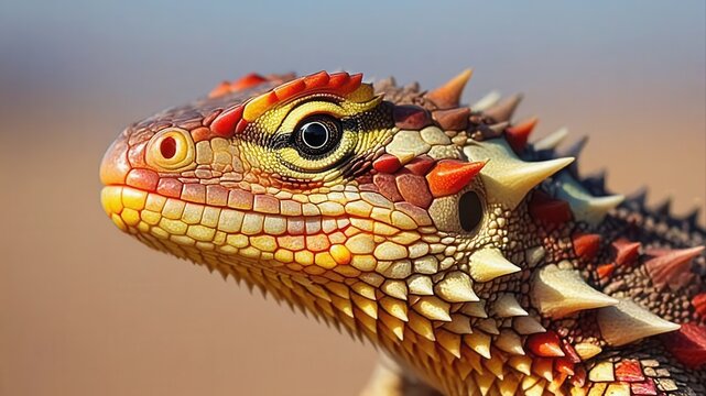 Thorny Devil - Moloch horridus - posing in the Australian desert