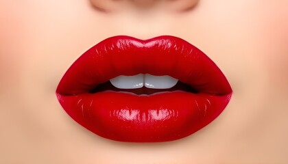 Fototapeta premium Bold Lip Colors Striking lip colors like red purple and black