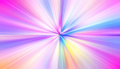 Fototapeta premium Vibrant radial burst of pastel colors