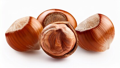hazelnut isolated on white background