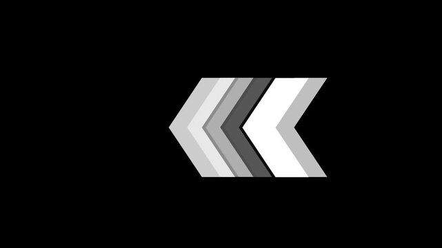 White swipe up pointing solid arrow icon. Right to left direction animated arrow on black background swipe up pointing solid arrow icon. Up direction animated arrow on black background