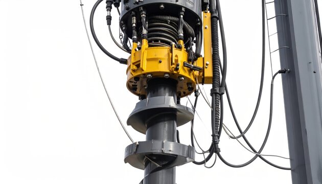 Industrial drilling rig closeup - Powered by Adobe