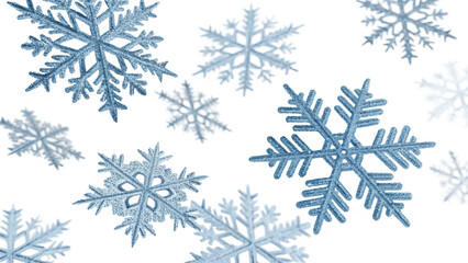 PNG 3d transparent glass render of snowflake white white background celebration. 