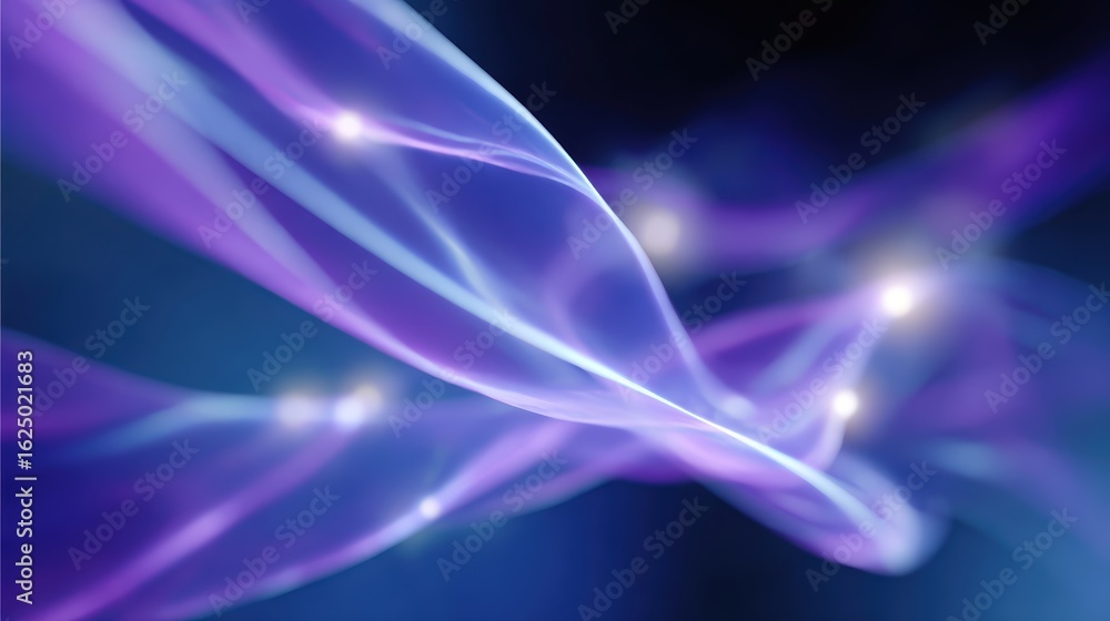 Wall mural abstract background of swirling light patterns and abstract shapes, symbolizing ai is creative thoug