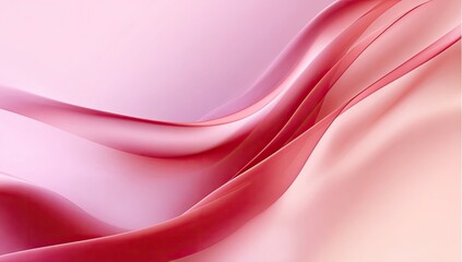 Abstract flowing pink and red shapes. Soft, smooth, elegant curves