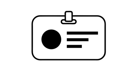 Minimalist Vector SVG Icon Set with Tag Badge and Text Lines in Flat Design Style