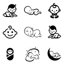 Baby  icon set 