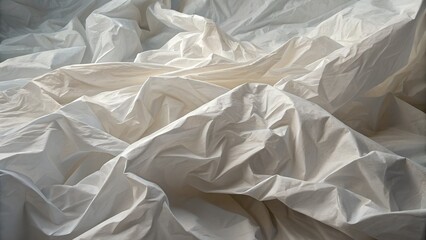 Obraz premium Softly draped fabric with subtle pastel hues and gentle folds creating a serene and textured background