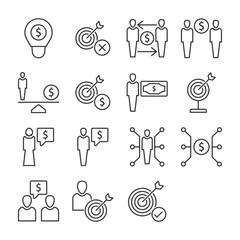 Business Man Icon Set