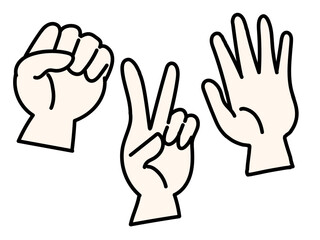 シンプルなグーチョキパー