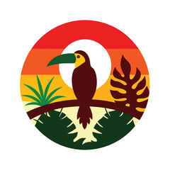 vector illustration of a bird