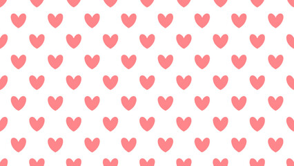 Pink hearts seamless pattern