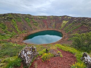 Kerid Kratersee Island Vulkankrater