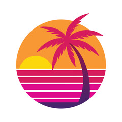 Fototapeta premium palm tree on the beach