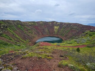 Kerid Kratersee Island Vulkankrater