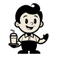 A classic vintage monochrome t shirt graphic design featuring bold typography and stylized elements in black yellow cyan and magenta