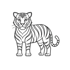 Vector illustration of tiger