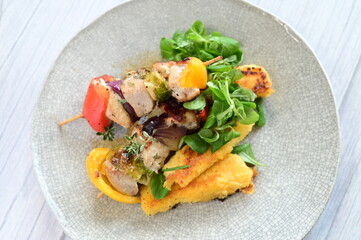 A vibrant and appetizing composition showcasing a balanced and delicious dish.