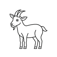 vector illustration of a goat