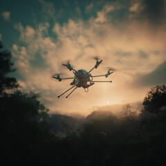 Fototapeta premium military helicopter in flight