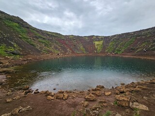 Kerid Kratersee Island Vulkankrater