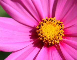Close-up pink flower center